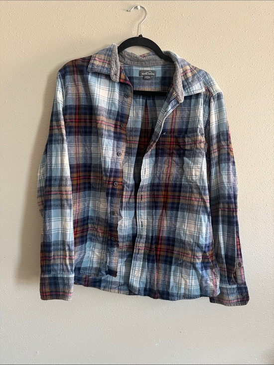 Eddie Bauer Other - Eddie Bauer Blue, White and Red Plaid Button-Down Shirt
